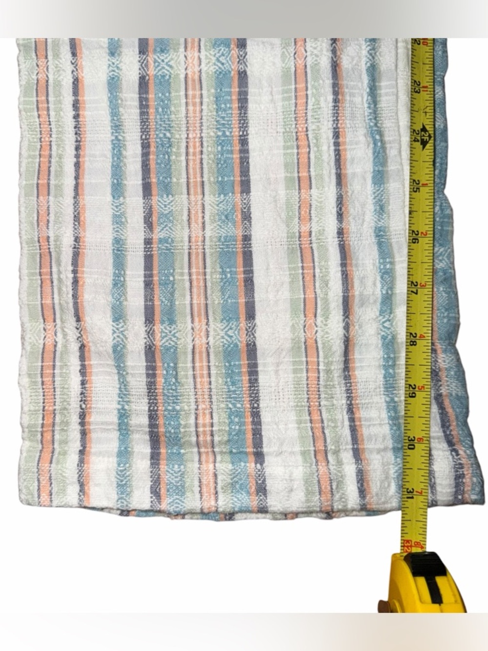 Sundance Gigi Textured Cotton Boho Pants Coastal Resort Stripe Women M - Picture 4 of 8
